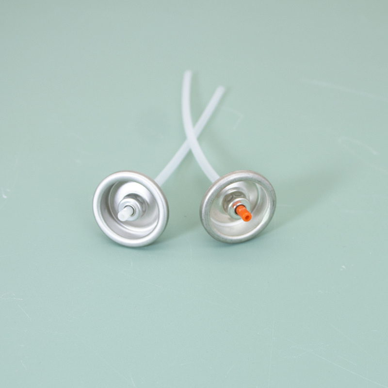 Spray paint aerosol valve