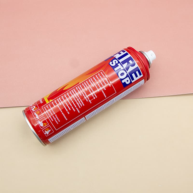 empty fire spray aerosol can